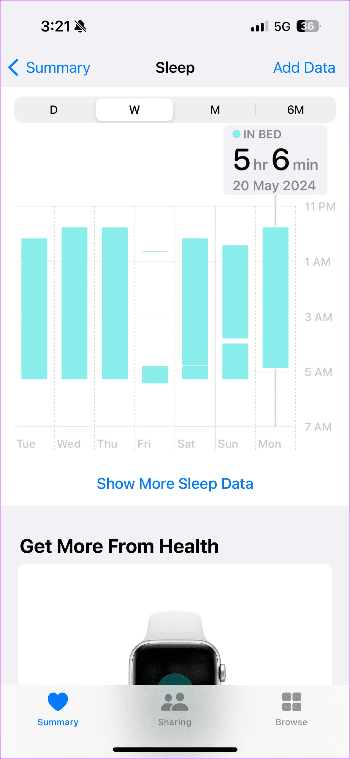 Aplicación de salud para dormir