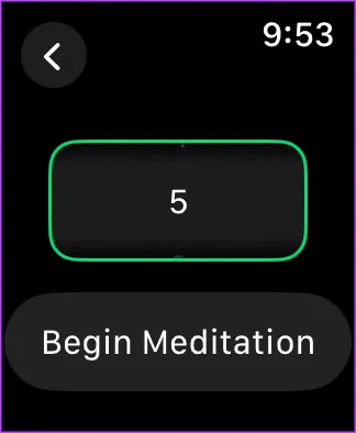 Meditate via Watch