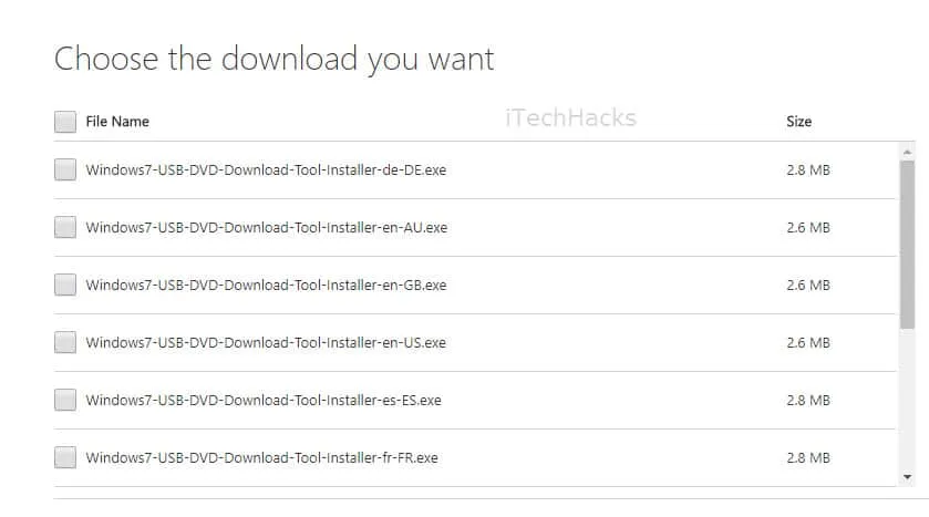 Descargar herramienta DVD USB de Windows