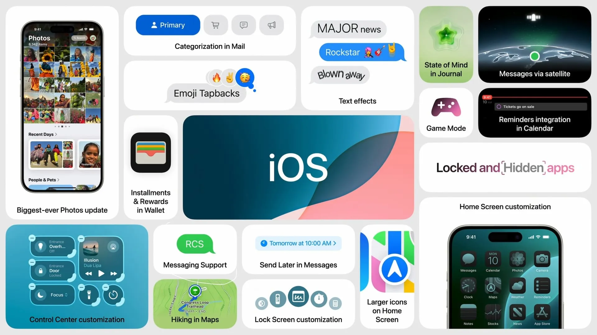 Características de iOS 18 9