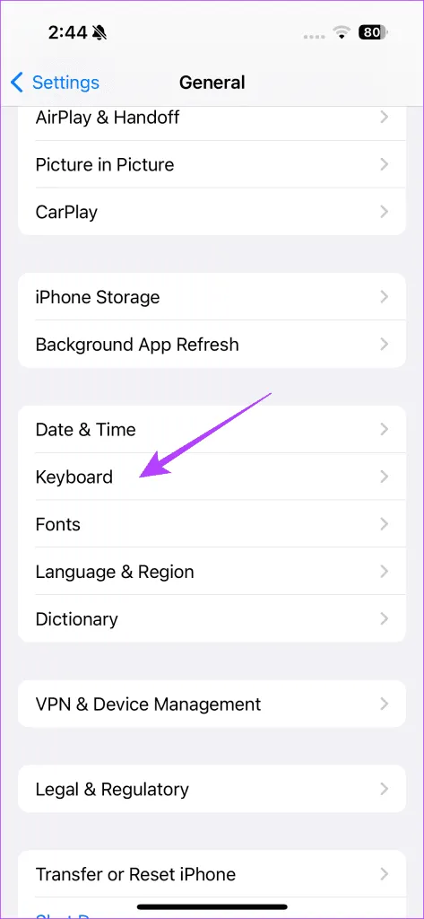 Funciones de autocorrección en iOS 17