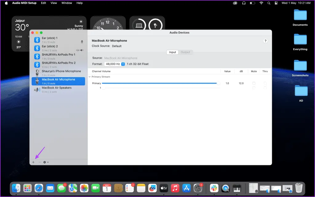 Reproducción de audio desde dos dispositivos Bluetooth en Mac 2