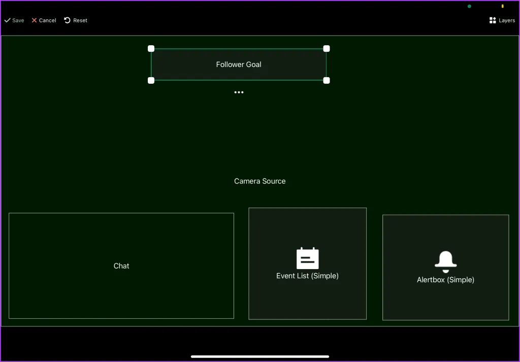 Vista previa de la aplicación Streamlabs