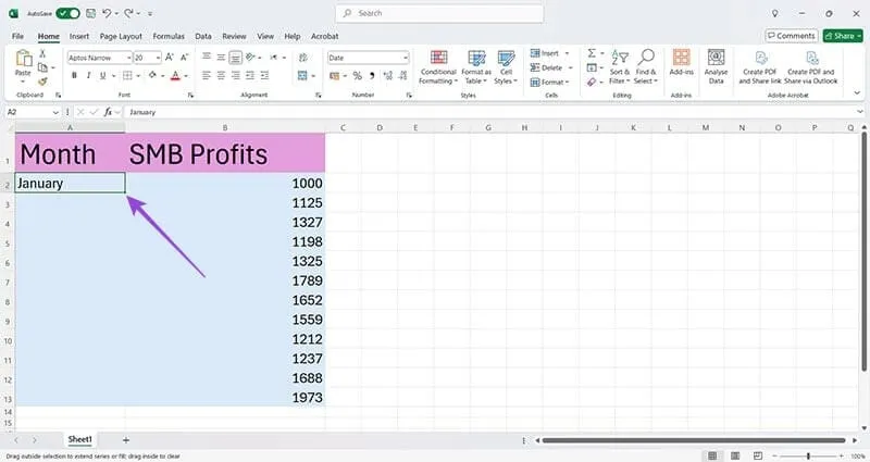 Trucos de formato en Excel 1 Uso del controlador de relleno 2