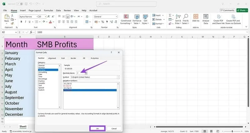 Trucos de formato en Excel 2 Formato de números 5