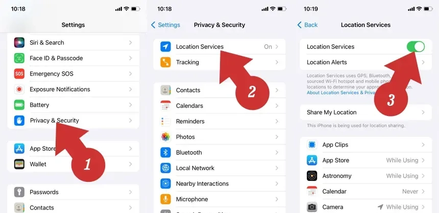 Come disattivare il servizio di localizzazione su un iPhone