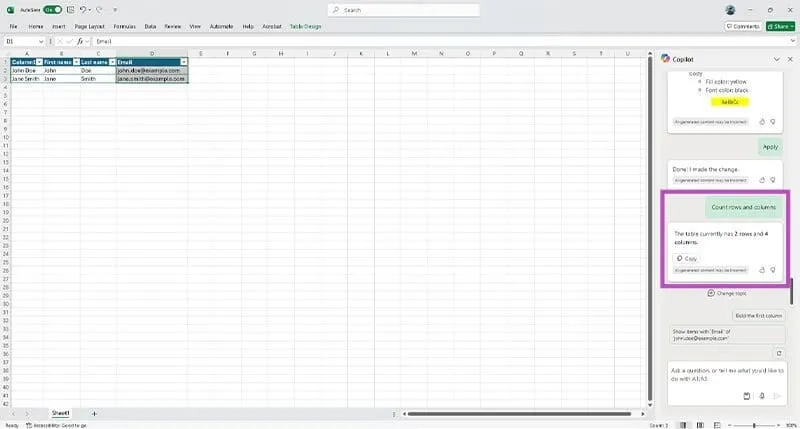 Cómo utilizar MS Copilot en Excel 10