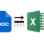 Cómo convertir una tabla de Word a Microsoft Excel en 5 sencillos pasos