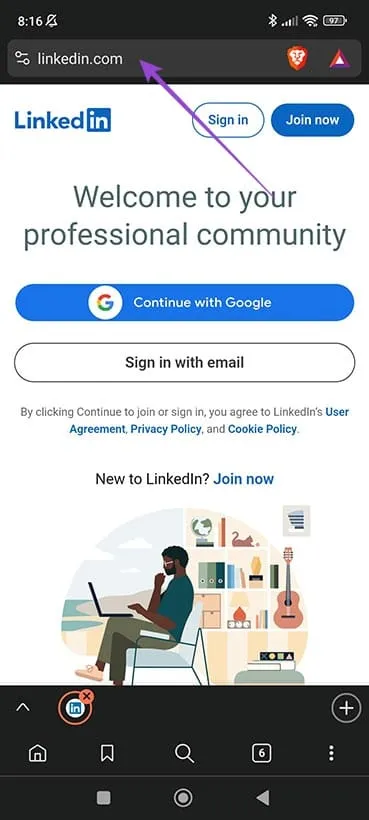 모바일에서 LinkedIn 회사 페이지를 만드는 1단계